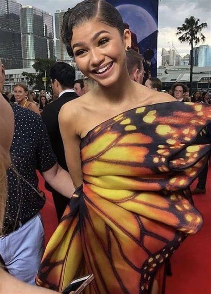 On fire! Zendaya was a sexy red-head siren at Euphoria's season two photo-call in Los Angeles on Wednesday